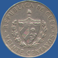 20 сентаво Кубы 1968 года