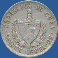 20 сентаво Кубы 1969 года